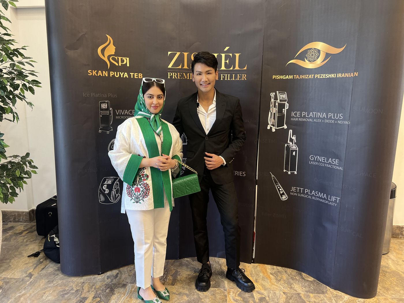 دکتر پریسا ابراهیمی در دوره ZISHEL Master Course تهران در کنار دکتر وینسنت وانگ، مدرس بینالمللی فیلر